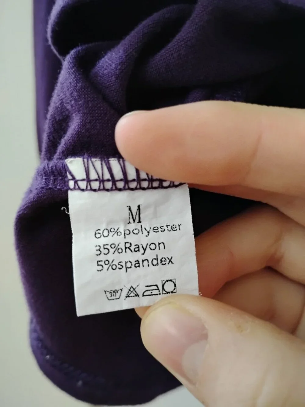 Dark Purple Long Puff Sleeve Smocked Tunic top - Picture 5 of 5